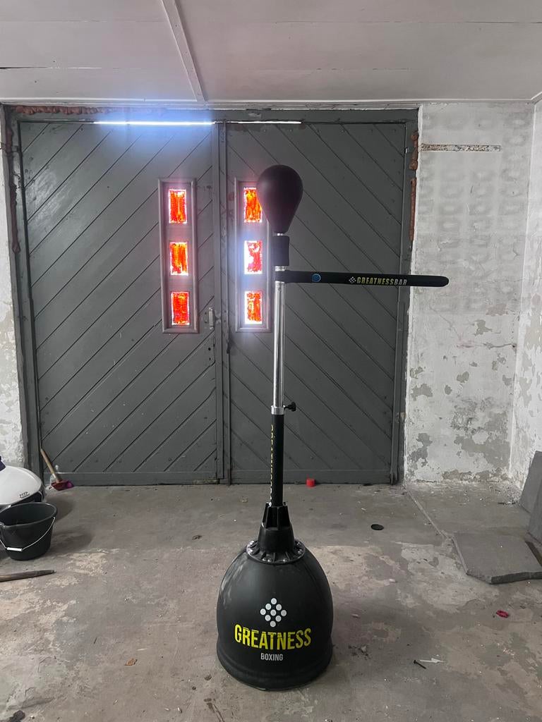 Greatness Boxing bokspaal met Boksbal met Reflex Bar, Ophalen, Gebruikt, Boksbal