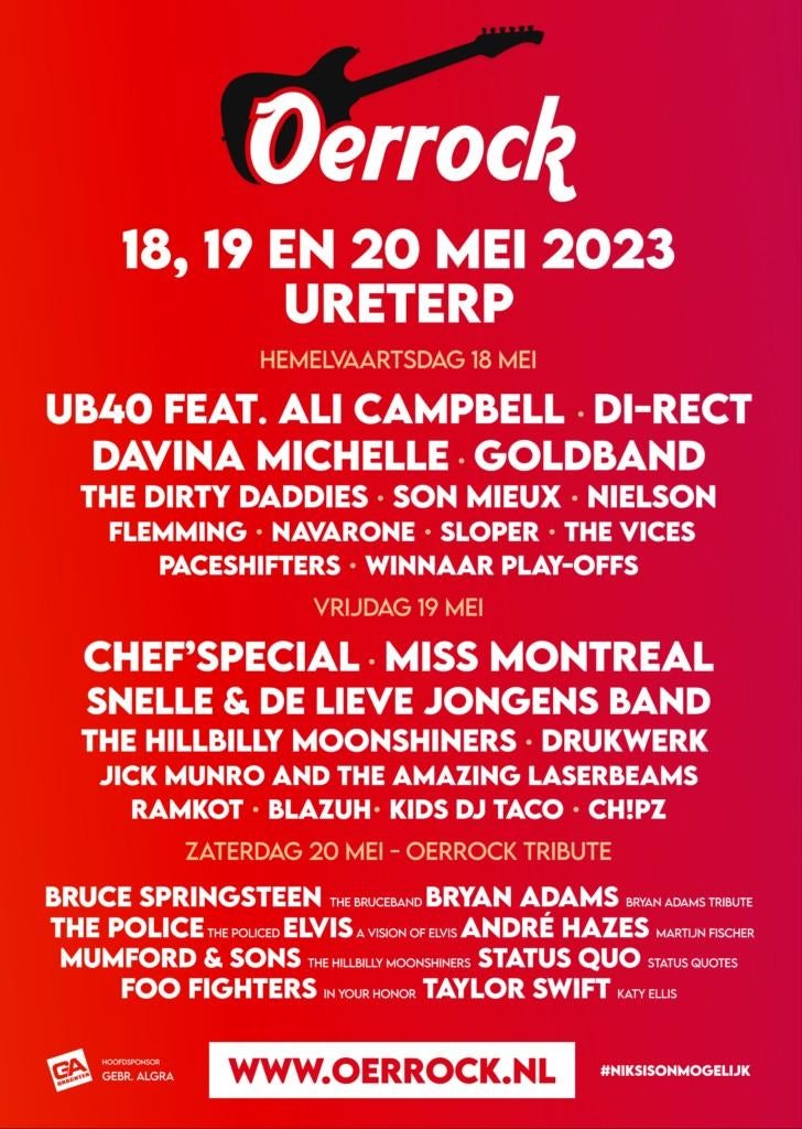 Gezocht. Een passe partout kaart voor oerrock 2026, Eén persoon