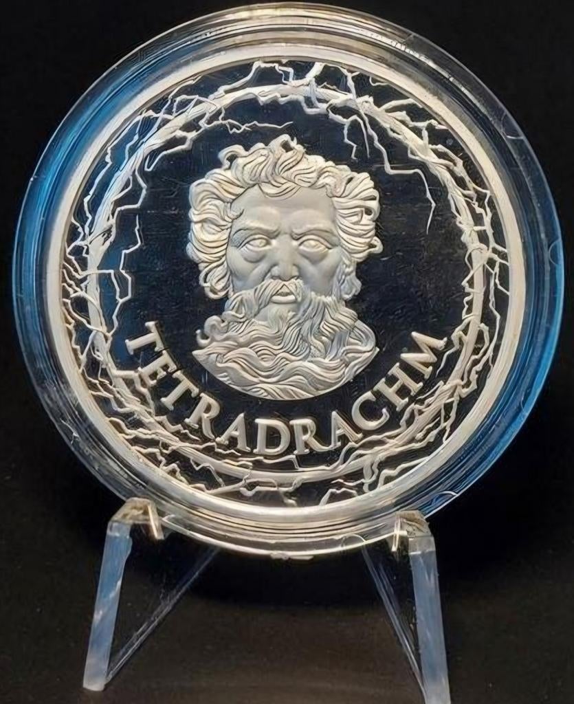 Zilveren munt 1 oz Zeus Tetradrachm, Postzegels en Munten, Munten | Nederland, Verzenden