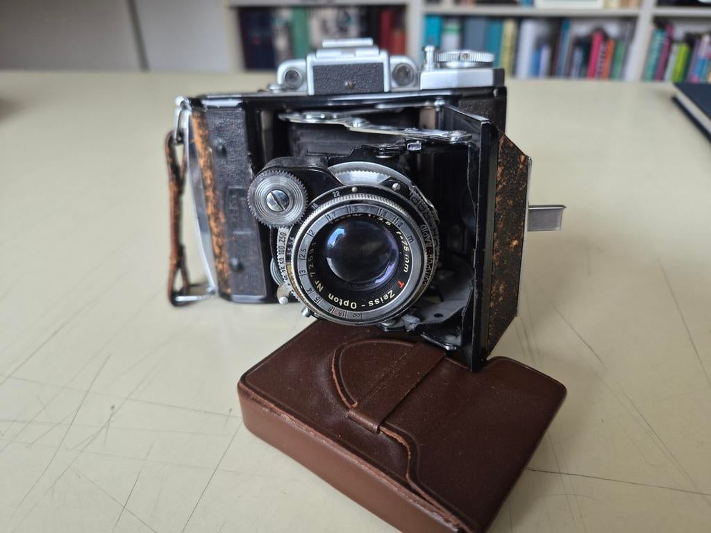 Vintage Zeiss Ikon Contessa Vouwcamera met Zeiss-Opton lens, Audio, Tv en Foto, Fotocamera's Analoog, Ophalen of Verzenden, Gebruikt