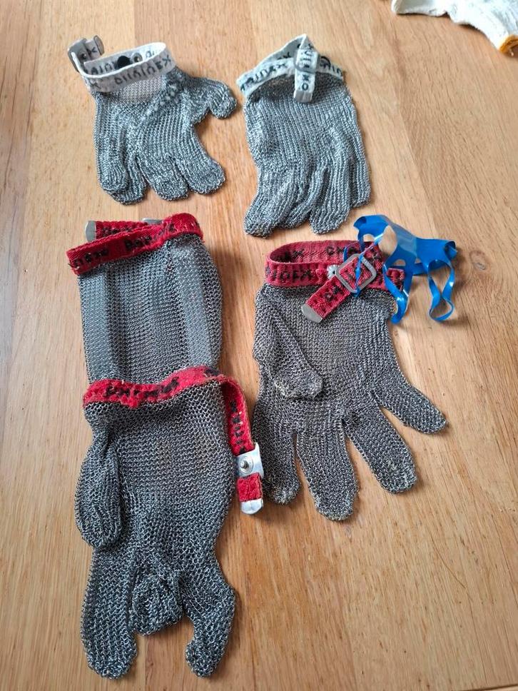 Slagershandschoenen en schorten - Diverse maten, Doe-het-zelf en Verbouw, Veiligheidskleding, Gebruikt, Ophalen