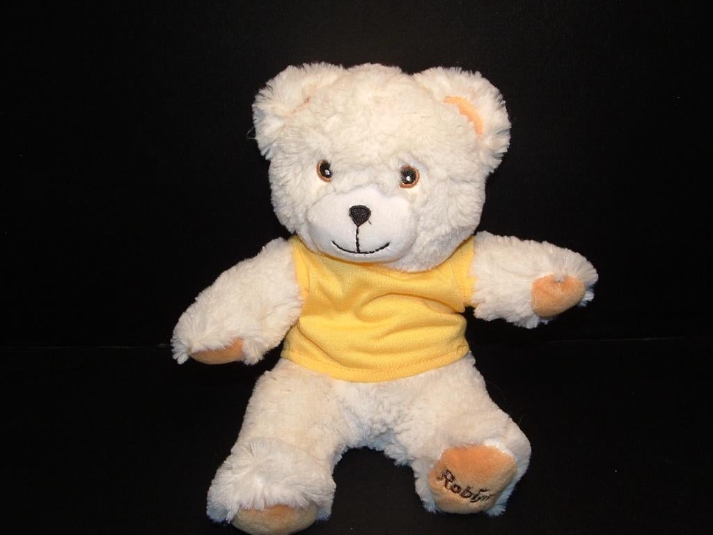 ROBIJN BEER PLUCHE ROOMWIT MET VELOURS ORANJEBRUINE, Ophalen of Verzenden, Nieuw, Overige typen