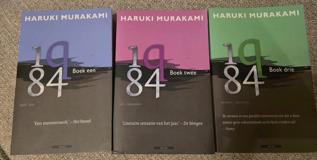 1Q84 Boek 1, 2 en 3 - Haruki Murakami, Ophalen of Verzenden, Gelezen