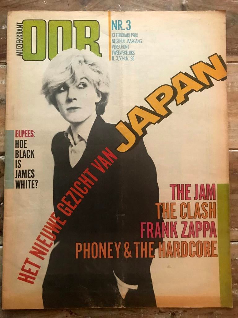 Muziekkrant OOR 1980 JAPAN Clash THE JAM Erik Phoney ZAPPA, Ophalen of Verzenden, Zo goed als nieuw, Muziek, Film of Tv