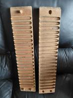 Antieke Perlu-Vorm sigarenplanken, set van 2, Ophalen of Verzenden