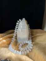 Bergkristal mat beschermt geluk zuivert healing intuïtie TIP, Wit, Nieuw, Verstelbaar, Ophalen of Verzenden