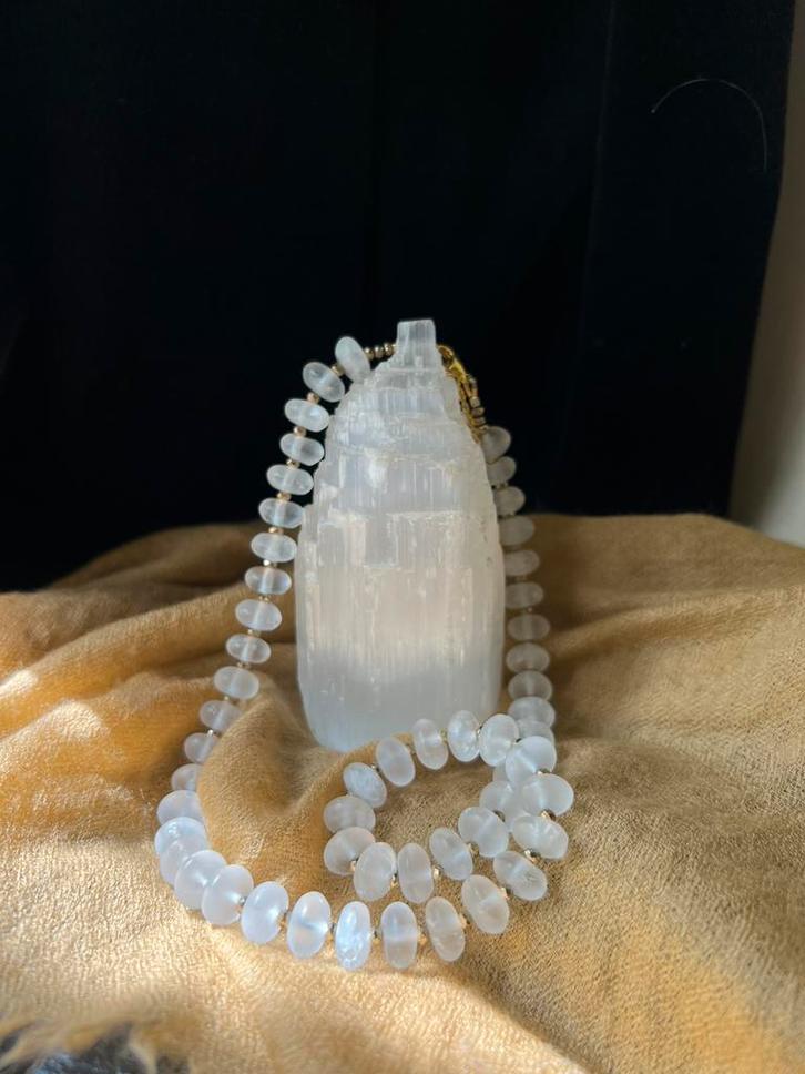 Bergkristal mat beschermt geluk zuivert healing intuïtie TIP, Sieraden, Tassen en Uiterlijk, Kettingen, Nieuw, Steen of Mineraal