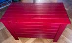Mooie en praktische houten verkleedkist of dekenkist rood, Ophalen of Verzenden, Zo goed als nieuw