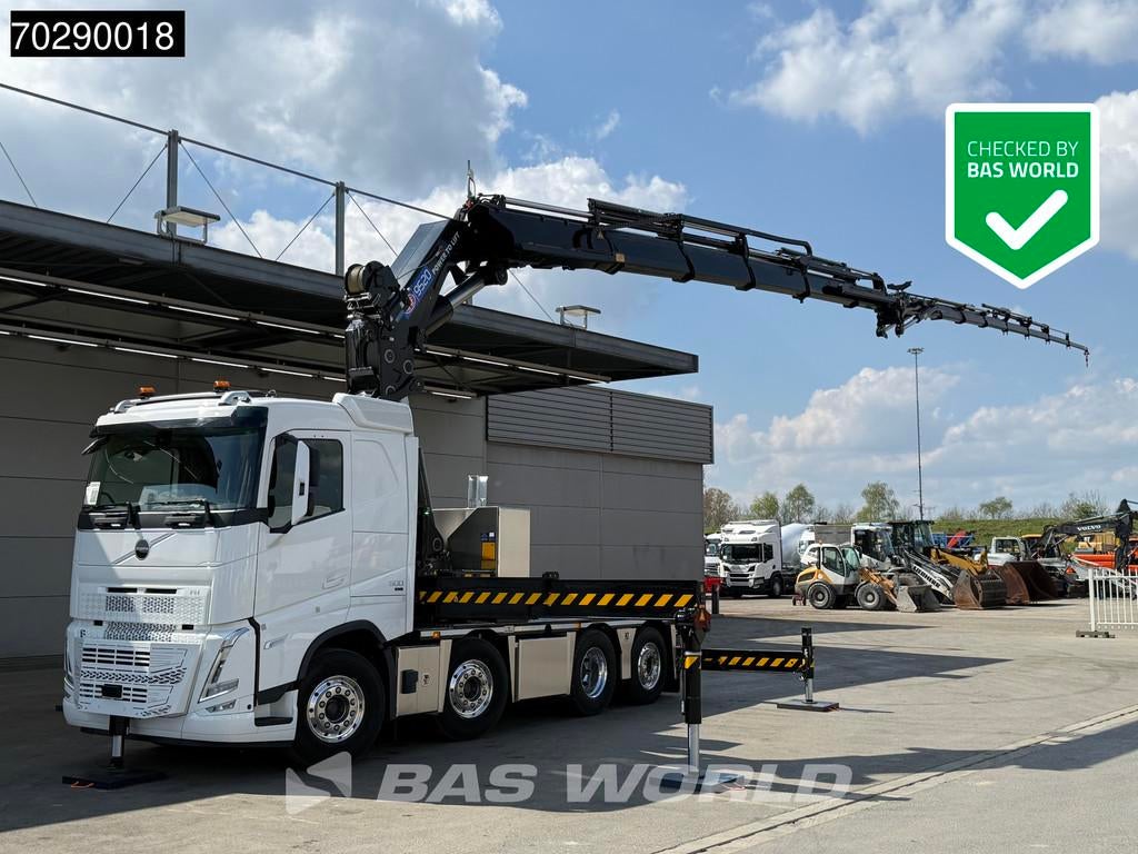 Volvo FH 500 8X2 NEW! HMF9520 K6 + JIB K6 Crane Kran Winch F, Automaat, Stof, Euro 6, Wit