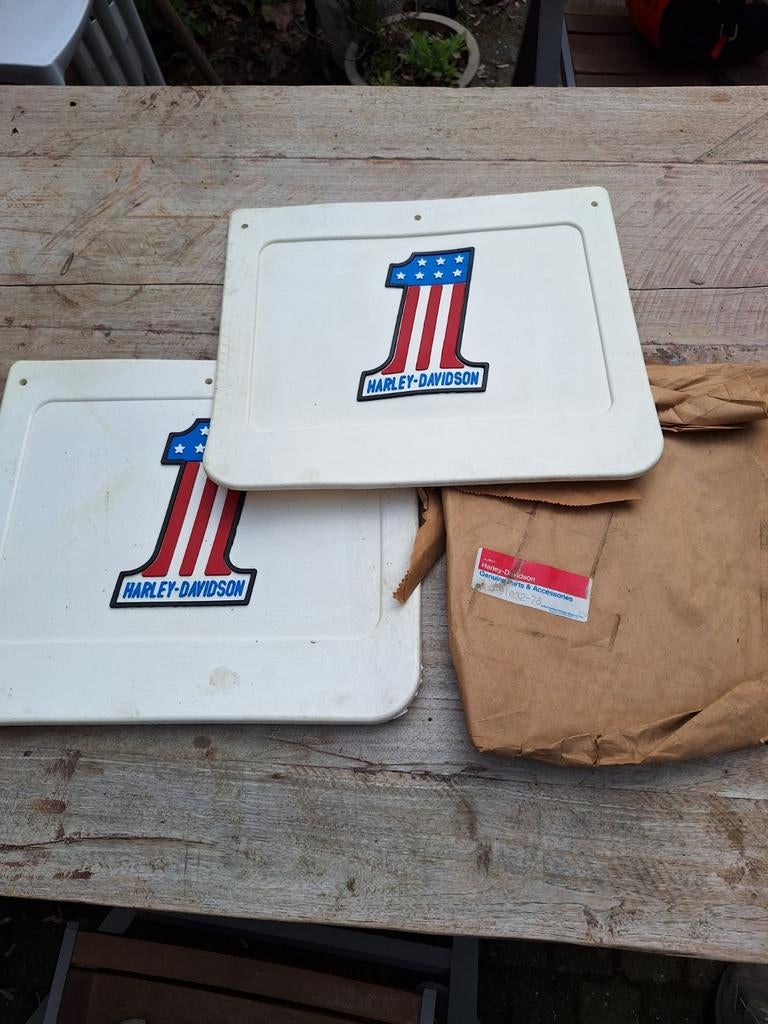 NOS Witte Harley Spatlappen voor pickup Truck, Van, Ophalen of Verzenden, Nieuw