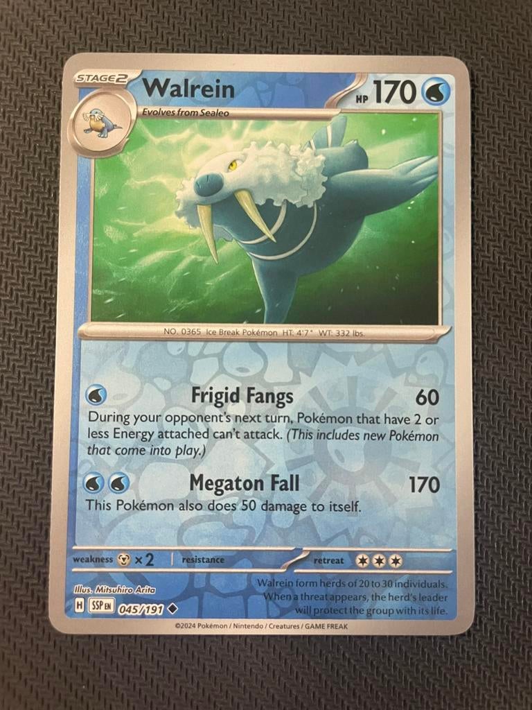 Walrein 045/191 Reverse Holo Surging Sparks Packfresh, Verzenden, Zo goed als nieuw