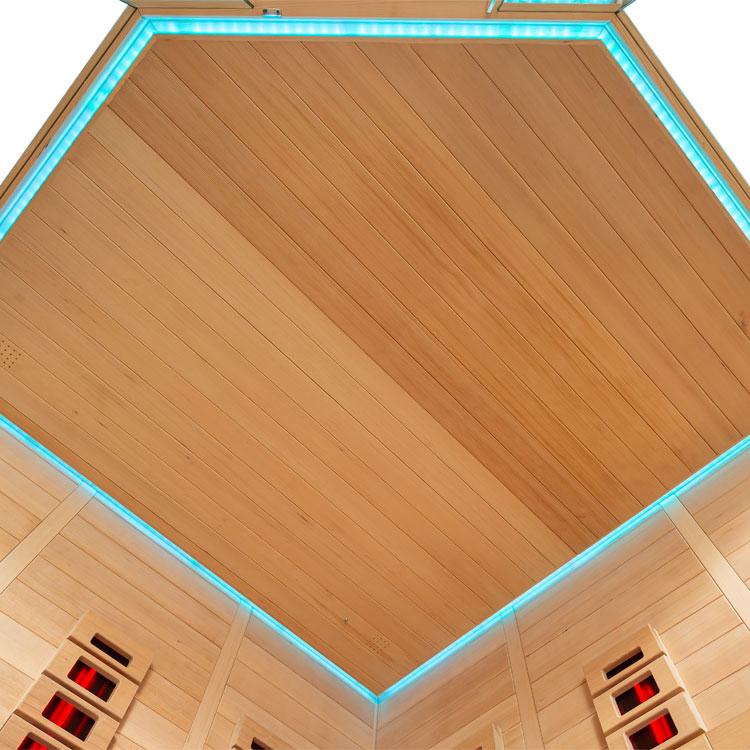 LUXE COMBI SAUNA | 180X180 | INFRAROOD + FINSE SAUNA, Sport en Fitness, Sauna, Info@inner-stillness.nl, Direct leverbaar, Fins of Traditioneel