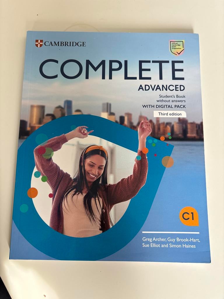 Cambridge Complete Advanced C1 Student's Book Third Edition, Boeken, Taal | Engels, Gelezen, Non-fictie, Ophalen of Verzenden