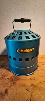 Vintage Katalyt Benzine Kachel - Blauw, Werkend, Ophalen, Overige brandstoffen, Petroleumkachel