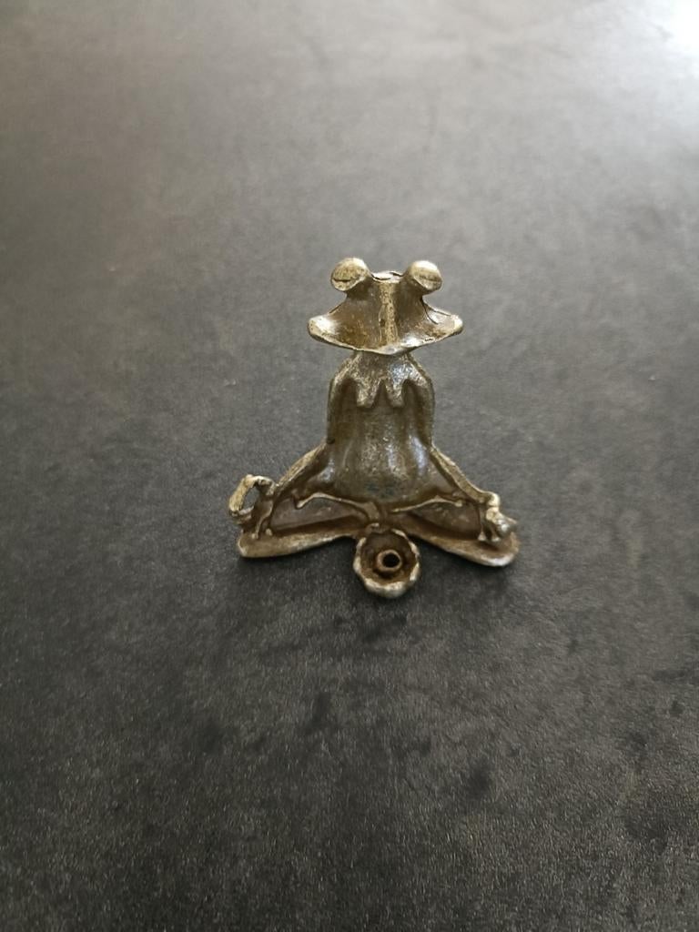 Messing Kikker Wierookhouder (Meditatie), Verzamelen, Beelden en Beeldjes, Ophalen of Verzenden, Nieuw, Dier