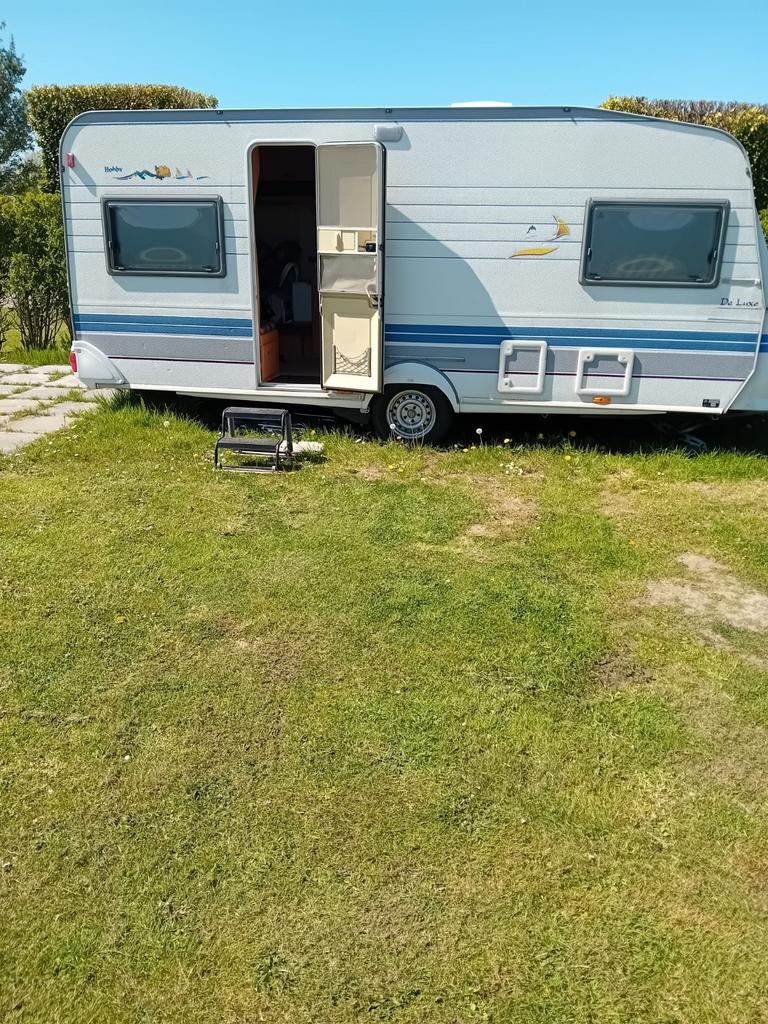 Hobby Deluxe Caravan incl. staplek camping, Caravans en Kamperen, Caravans, Rondzit, Hobby, Particulier, Tot en met 4