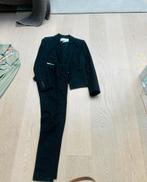 Mooi zwart broekpak maat 38 Vanille, Maat 38/40 (M), Kostuum of Pak, Zwart, Ophalen of Verzenden
