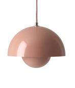 Originele &Tradition Flowerpot VP1 Verner Panton Dusty Pink, Ophalen of Verzenden, Metaal, Minder dan 50 cm, Jaren '70 mid century design