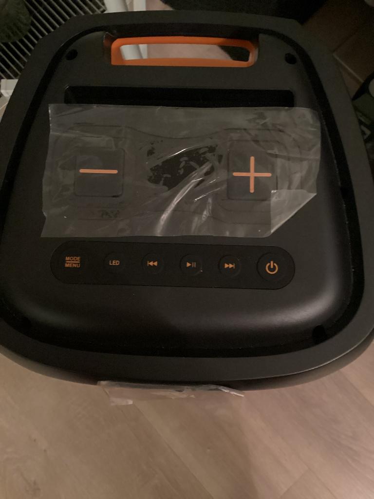 Blue Tooth Speaker Party Box “Denver” BPS  458 met wiel, Audio, Tv en Foto, Luidsprekers, Overige merken, Subwoofer, Ophalen of Verzenden