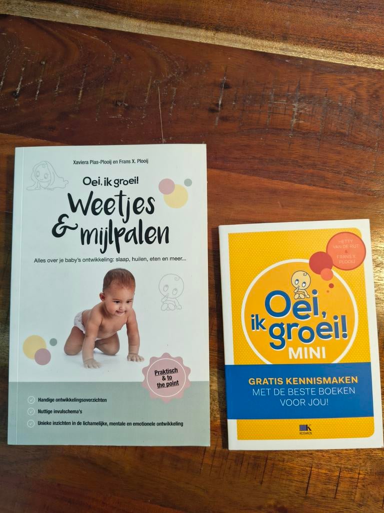 Oei, ik groei! Weetjes & mijlpalen + mini boekje, Boeken, Ophalen, Zo goed als nieuw, Opvoeding tot 6 jaar, Xaviera Plas-Plooy en Frans X. Plooij