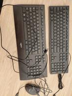 Twee toetsenborden (Logitech, Dell) en een Logitech muis, Computers en Software, Toetsenborden, Ophalen, Gebruikt, Toetsenbord en muis-set