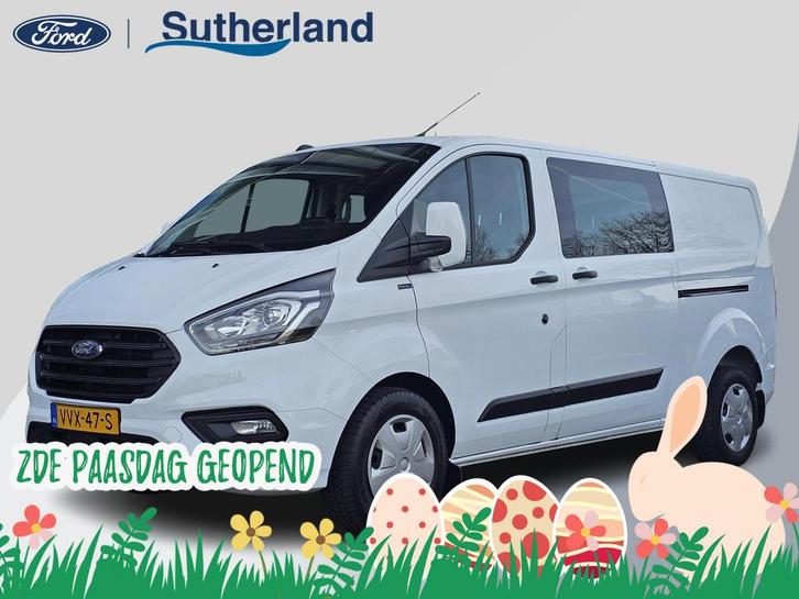 Ford Transit Custom 320 2.0 TDCI L2H1 Trend DC Trekhaak | St, Auto's, Bestelauto's, Bedrijf, Te koop, ABS, Achteruitrijcamera