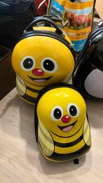 Cuties and pals kindertrolley en rugtas, Sieraden, Tassen en Uiterlijk, Koffers, Ophalen, Gebruikt, Hard kunststof, Minder dan 50 cm