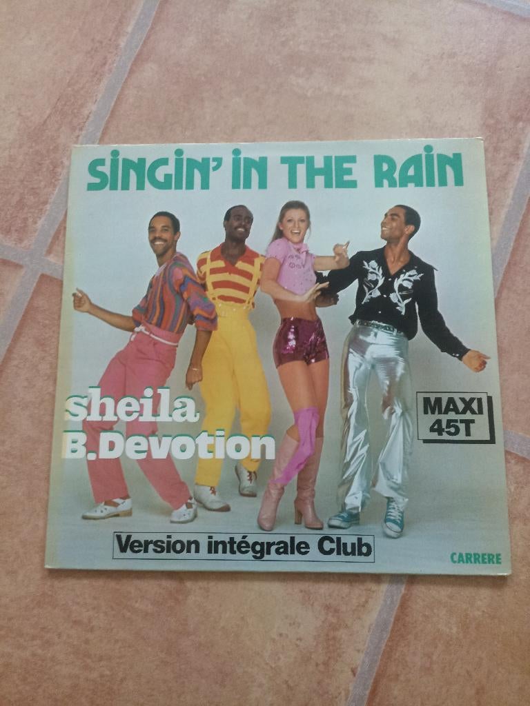 12'' Sheila B. Devotion - Singin' in the rain, Ophalen of Verzenden, Gebruikt, 12 inch