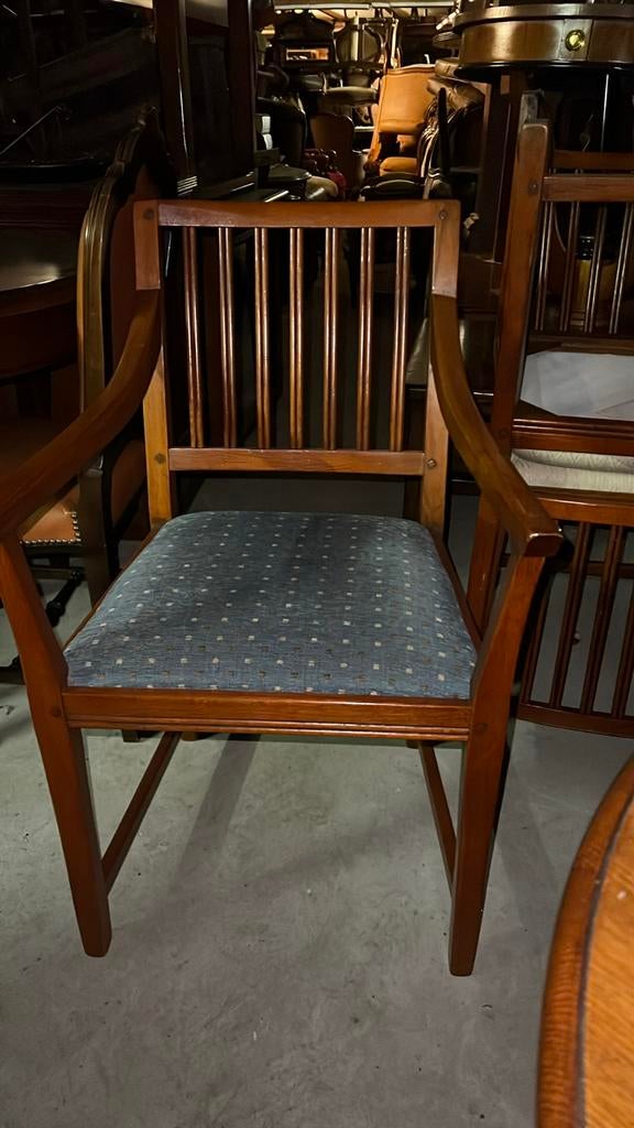 4 Schuitema eetkamer armstoelen, Huis en Inrichting, Stoelen, Ophalen, Gebruikt, Bruin, Vier
