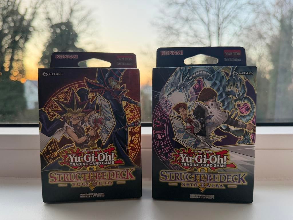 Yugioh Structure Deck Yugi Muto en Seto Kaiba 1st Edition, Hobby en Vrije tijd, Verzamelkaartspellen | Yu-gi-Oh!, Ophalen of Verzenden