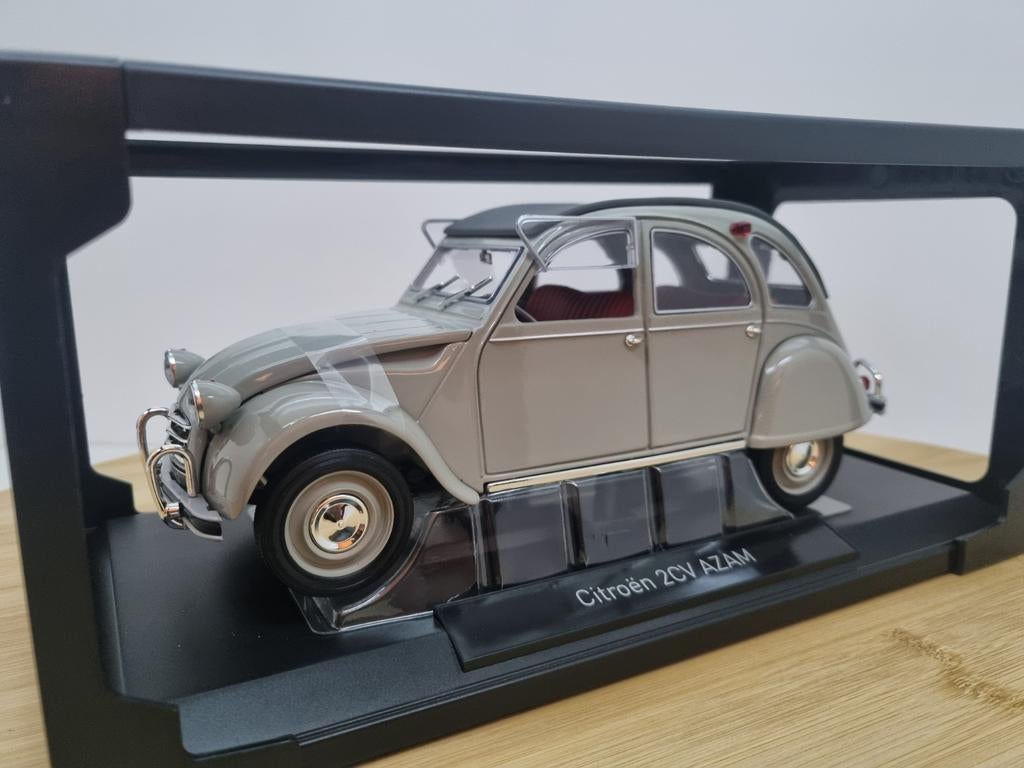 Norev Citroën 2CV Azam "lelijke eend" 1966 Rosé-Grey 1:18, Auto, C, Nieuw, Norev