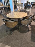 Tuinset met polywood blad en aluminium poten - 4 stoelen, 4 zitplaatsen, Gebruikt, Eettafel, Aluminium