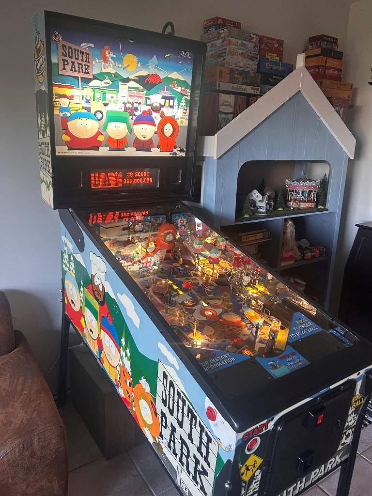 Flipperkast Stern Sega South Park, Verzamelen, Automaten | Flipperkasten, Gebruikt, Stern, Ophalen of Verzenden, Dot-matrix