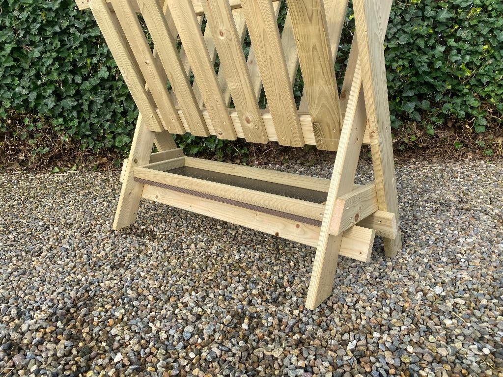 Hooiruiven met voerbak | Geïmpregneerd | Passend advies, Meerdere dieren, Kip