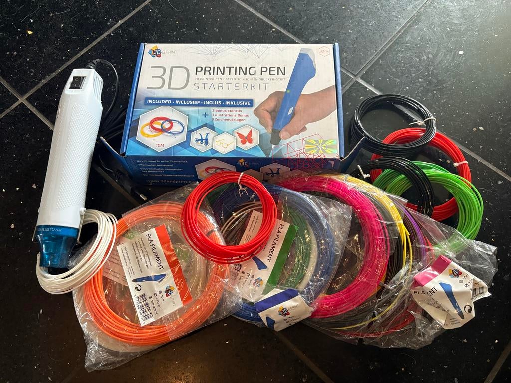 3D Printing Pen Starterkit met PLA filament, Computers en Software, 3D Printers, Ophalen of Verzenden, Zo goed als nieuw