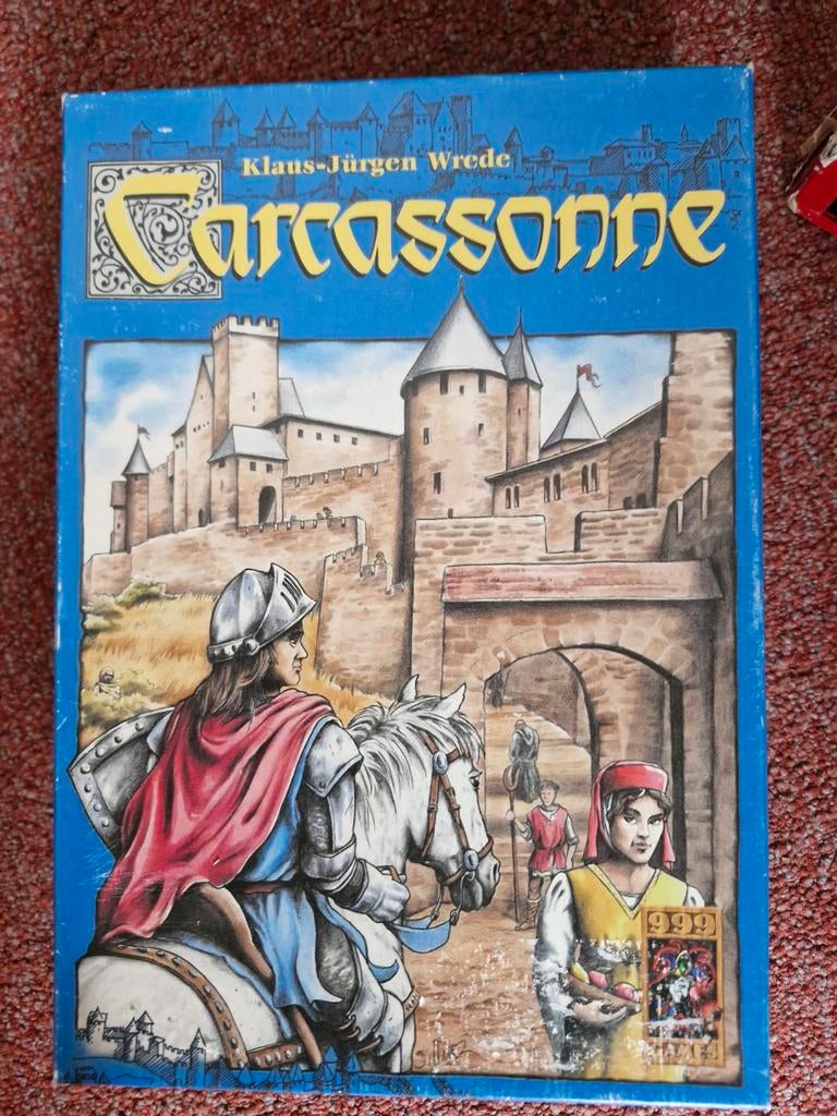 Carcassonne bordspel - Klassieker met lichte doosschade, Hobby en Vrije tijd, Gezelschapsspellen | Bordspellen, Een of twee spelers