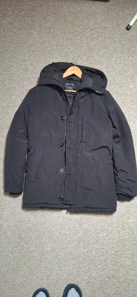 Dames winterjas maat M, Ophalen, Zo goed als nieuw, Maat 38/40 (M), Zwart