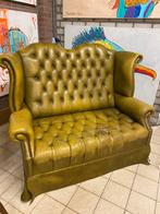 Vintage stoere chesterfield 2 zits, Ophalen