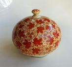 Oud Kashmiri papier maché dekseldoosje: handbeschilderd, Ophalen of Verzenden