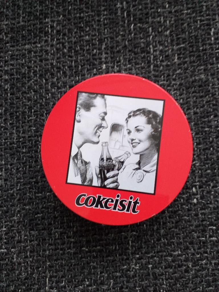 Coke onderzetters, Ophalen of Verzenden, Gebruikt, Glas of Kopje