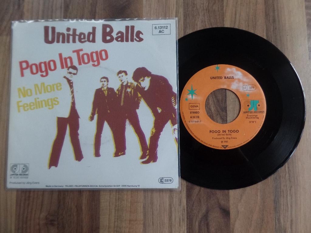 single United Balls – Pogo In Togo, Cd's en Dvd's, Gebruikt, 7 inch, Single, Ophalen of Verzenden