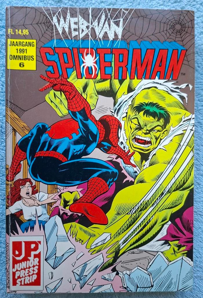 WEB VAN SPIDER-MAN OMNIBUS #6. JAARGANG '91. JUNIOR PRESS., Boeken, Eén comic, Ophalen of Verzenden, Zo goed als nieuw, Europa
