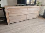 Blank eikenhouten dressoir van WOOOD, Ophalen, Gebruikt, 100 tot 150 cm, Modern, Scandinavisch