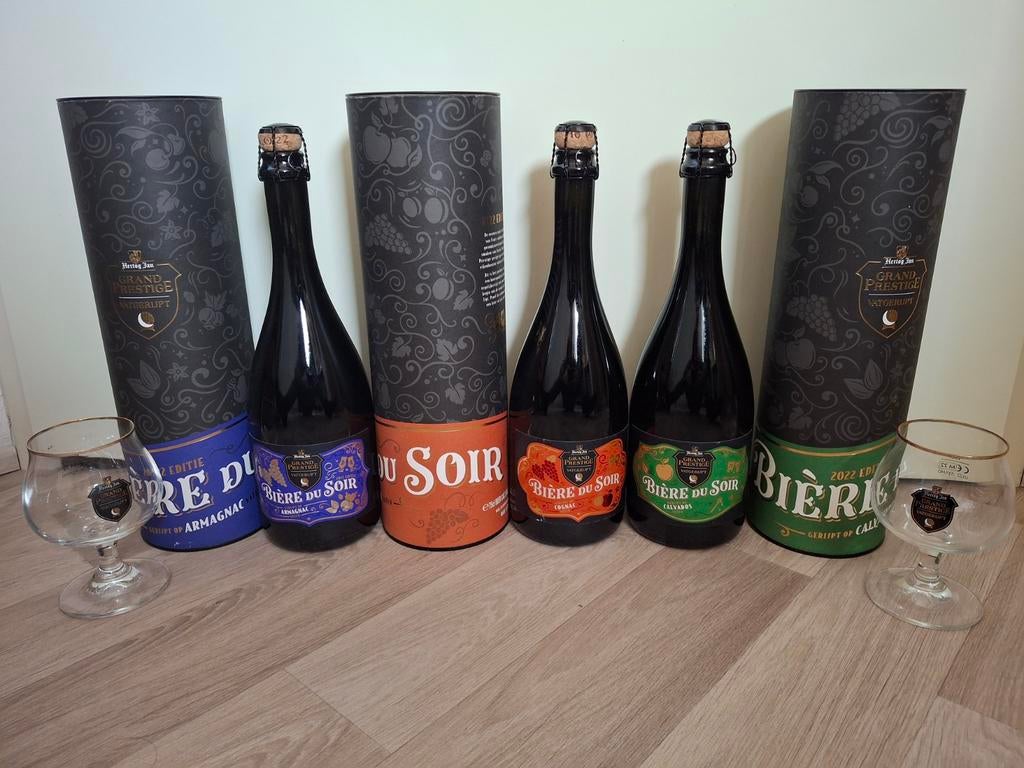 3x Hertog Jan Grand Prestige 2022 Bière du Soire, Verzamelen, Ophalen of Verzenden, Nieuw, Flesje(s), Hertog Jan