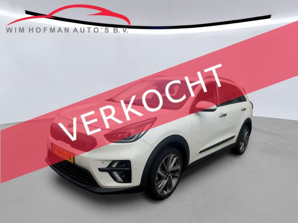 Kia e-Niro ExecutiveLine 64 kWh Camera Vol Leder mem Seats p, Auto's, Gebruikt, 1712 kg, Met garantie (alle), Wit