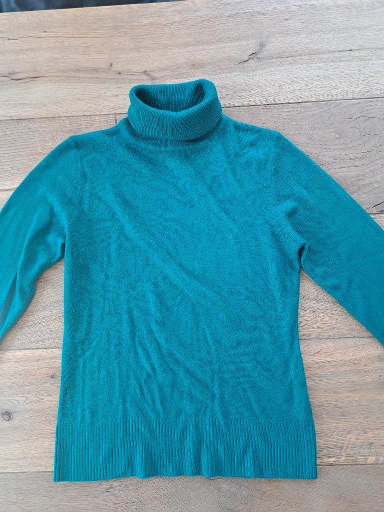 Truitje M petrol, Maat 38/40 (M), H&M, Blauw, Ophalen of Verzenden
