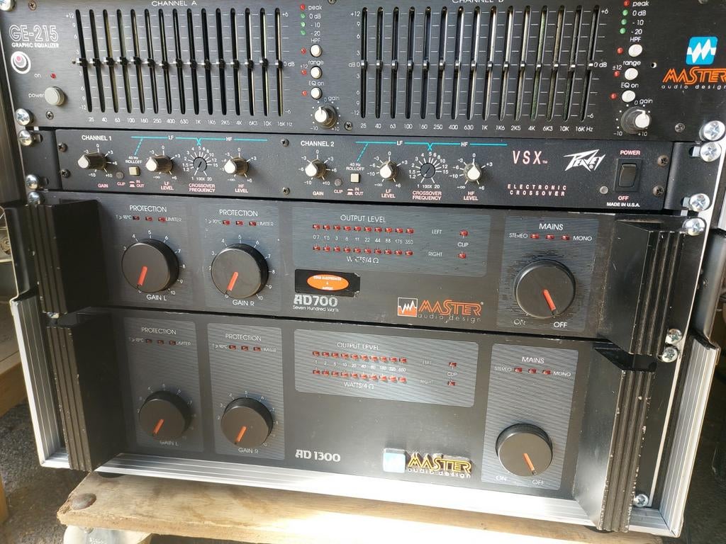 Master Audio/ Peavey versterker rack, Ophalen, Zo goed als nieuw, Minder dan 500 watt