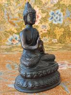 Mooi zwaar antiek Oosters brons beeldje van Boeddha 14 cm., Ophalen of Verzenden