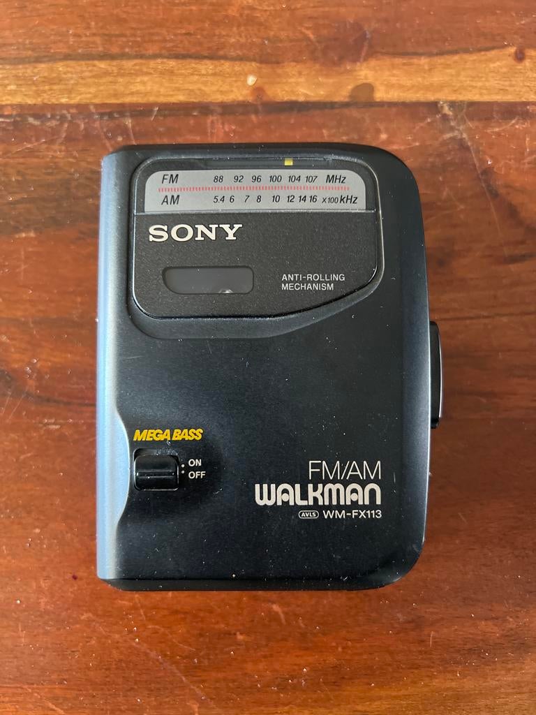Sony WM-FX113 Walkman met FM/AM Radio en Mega Bass, Ophalen, Walkman