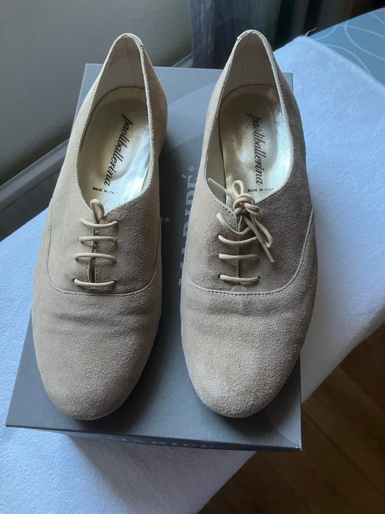 Maripe Schoenen - Maat 38,5, Ophalen of Verzenden, Zo goed als nieuw, Beige, Schoenen met lage hakken